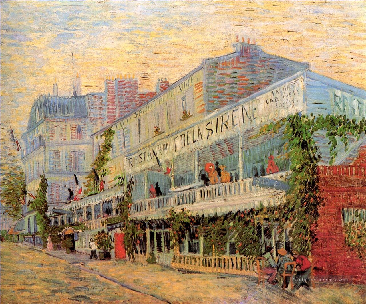 Restaurant de la Sirene à Asnieres Vincent van Gogh Peintures à l'huile